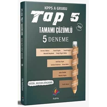 Dizgi Kitap Top 5 2020 Kpss A Grubu Tamamı Çözümlü 5 Deneme Komisyon