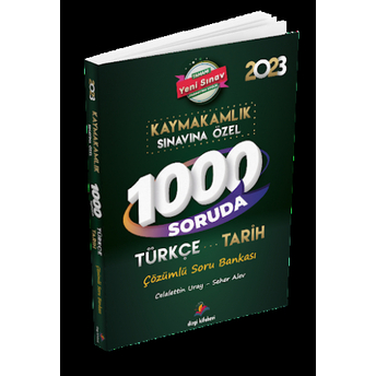 Dizgi Kitap Yayınları 2023 Kaymakamlık 1000 Soruda Türkçe Tarih Soru Bankası Çözümlü Celalettin Uray