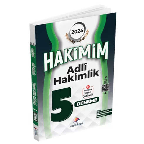 Dizgi Kitap Yayınları 2024 Adli Hakimlik Hakimim 5 Deneme Video Çözümlü Oğuz S. Tarhan