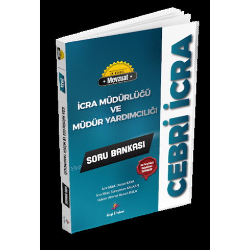 Dizgi Kitap Yayınları 2024 Cebri Icra Icra Müdürlüğü Ve Müdür Yardımcılığı Soru Bankası Duran Kaya