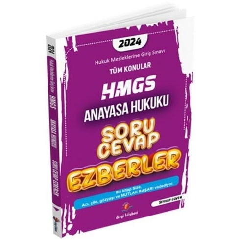 Dizgi Kitap Yayınları 2024 Hmgs Anayasa Hukuku Soru Cevap Ezberler Serhat Güven