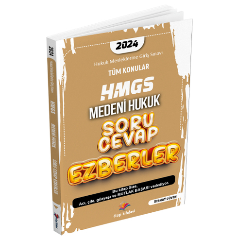 Dizgi Kitap Yayınları 2024 Hmgs Medeni Hukuk Soru Cevap Ezberler Serhat Güven