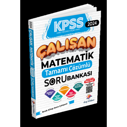 Dizgi Kitap Yayınları 2024 Kpss Çalışan Matematik Tamamı Çözümlü Soru Bankası Komisyon