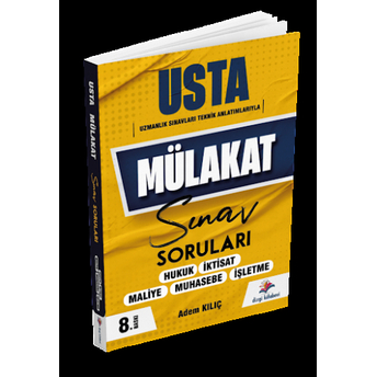 Dizgi Kitap Yayınları 2024 Usta Mülakat Sınavları Hazırlık Soruları Adem Kılıç