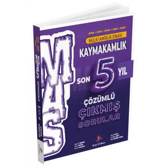 Dizgi Kitap Yayınları Kaymakamlık Mas Son 5 Yıl Çıkmış Sorular Oğuz S. Tarhan