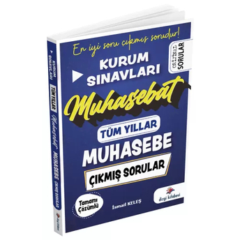 Dizgi Kitap Yayınları Kurum Sınavları Muhasebe Muhasebat Tüm Yıllar Çıkmış Sorular Çözümlü Ismail Keleş