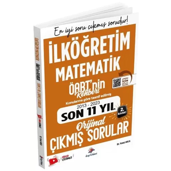 Dizgi Kitap Yayınları Öabt'Nin Rehberi Ilköğretim Matematik Öğretmenliği Son 11 Yıl Çıkmış Sorular Çözümlü Yavuz Hoca