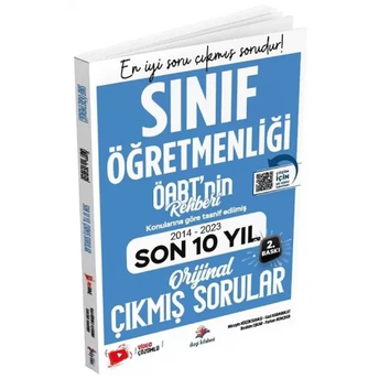 Dizgi Kitap Yayınları Öabt'Nin Rehberi Sınıf Öğretmenliği Son 10 Yıl Çıkmış Sorular Video Çözümlü Hüseyin Küçüksubaşı