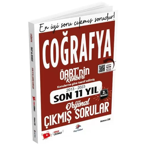 Dizgi Kitap Yayınları Öabt Coğrafya Öğretmenliği Son 11 Yıl Çıkmış Sorular Video Çözümlü Mehmet Zor