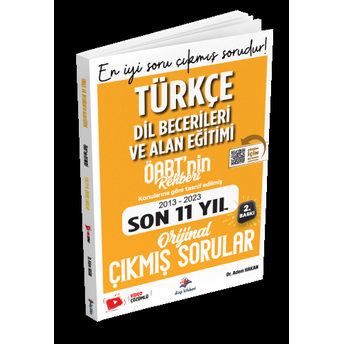 Dizgi Kitap Yayınları Öabt Türkçe Öğretmenliği Dil Becerileri Ve Alan Eğitimi Video Çözümlü Son 11 Yıl Orijinal Çıkmış Sınav Soruları Adem Hakan