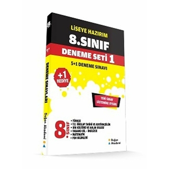 Doğan Akademi 8. Sınıf Deneme Seti 1 (6 Fasikül) Kolektif