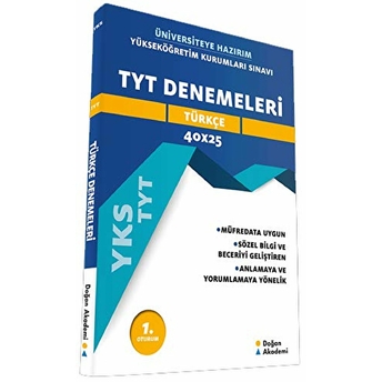 Doğan Akademi Tyt Türkçe Denemeleri Kolektif