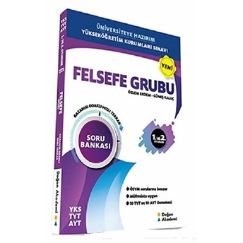Doğan Akademi Yks Tyt-Ayt Felsefe Grubu Soru Bankası Kazanım Odaklı Hızlı Tekrar - Güneş Kaluç