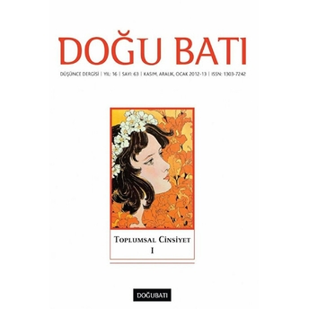 Doğu Batı Düşünce Dergisi Sayı: 63 Toplumsal Cinsiyet