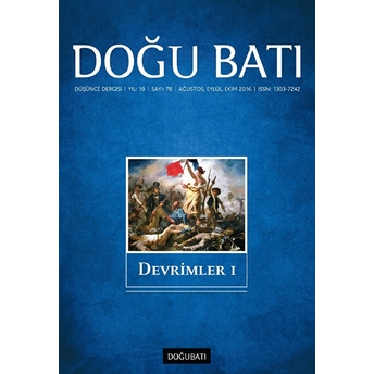 Doğu Batı Yayınları Sayı 78: Devrimler I Dergisi