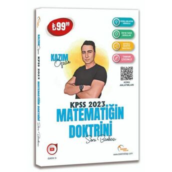 Doktrin Yayınları 2023 Kpss Matematik Soru Bankası (Tamamı Çözümlü) Komisyon