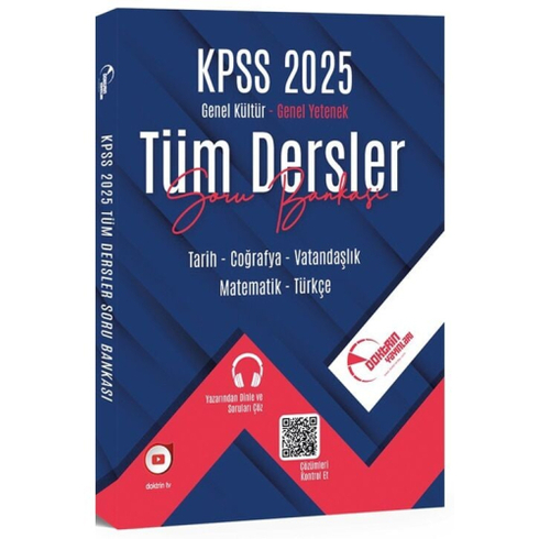 Doktrin Yayınları 2025 Kpss Genel Yetenek Genel Kültür Tüm Dersler Soru Bankası Komisyon