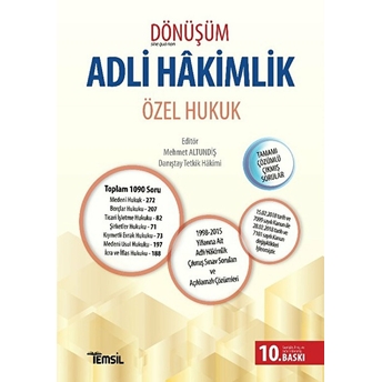 Dönüşüm Adli Hakimlik Özel Hukuk - Mehmet Altundiş