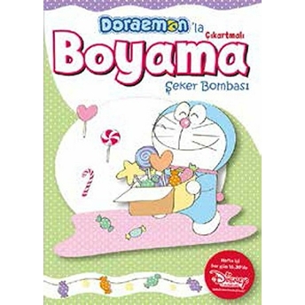 Doraemonla Çıkartmalı Boyama Şeker Bombası Kolektif