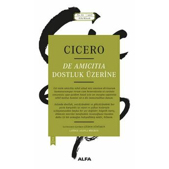 Dostluk Üzerine Marcus Tullius Cicero