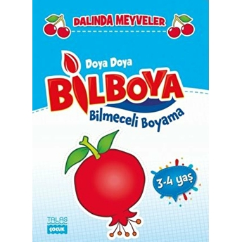 Doya Doya Bil Boya - Bilmeceli Boyama - Dalında Meyveler - 3-4 Yaş Kolektıf