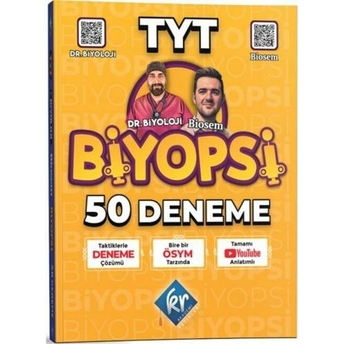 Dr. Biyoloji & Biosem Tyt Biyopsi 50 Biyoloji Deneme Biosem