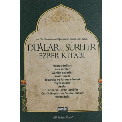 Dualar Ve Sureler Ezber Kitabı Halil Ibrahim Yılmaz