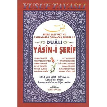 Dualı Yasin-I Şerif (Dergi Boy) (D12) Yusuf Tavaslı