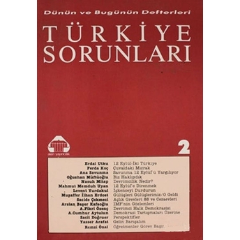 Dünün Ve Bugünün Defterleri Türkiye Sorunları 2 Kolektif