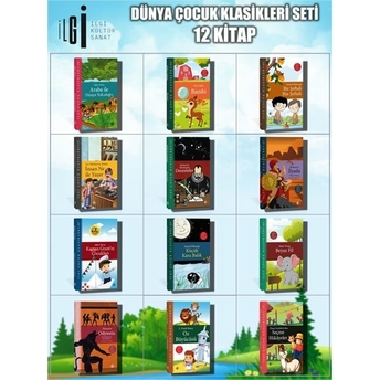 Dünya Çocuk Klasikleri Seti 12 Kitap