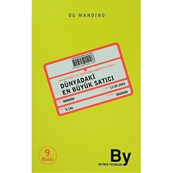 Dünyadaki En Büyük Satıcı Gerçek Başarı Ve Mutluluğa Ulaşmanın Sırları... Og Mandino