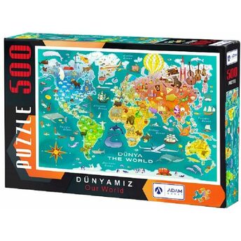 Dünyamız 500 Parça Puzzle 33X48