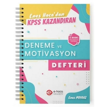 E-Hoca Kpss Gygk-Eğitim Bilimleri-Öabt Deneme Ve Motivasyon Defteri Enes Poyraz