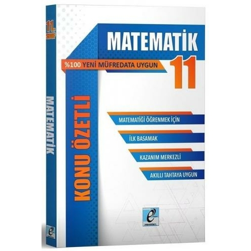 E-Kare 11. Sınıf Matematik Konu Özetli Soru Bankası Seti