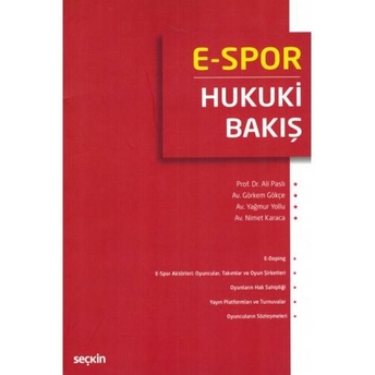 E-Spor Hukuki Bakış Ali Paslı