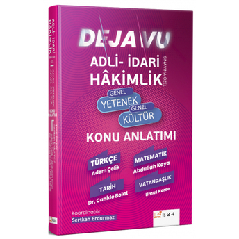 E24 Yayınları Hakimlik Dejavu Genel Yetenek Genel Kültür Konu Anlatımı Komisyon