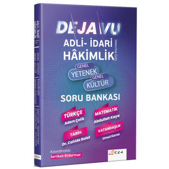 E24 Yayınları Hakimlik Dejavu Genel Yetenek Genel Kültür Soru Bankası Komisyon