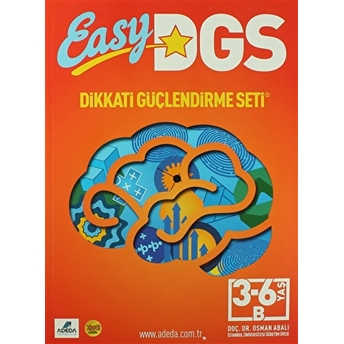 Easy Dikkati Güçlendirme Seti 3-6 Yaş B (1 Kitap) Osman Abalı