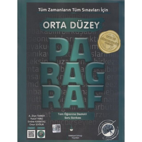 Edebiyat Sokağı Yayınlaı Tüm Zamanların Tüm Sınavları Için Orta Düzey Paragraf Soru Bankası A. Ziya Tamer
