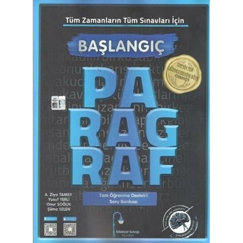 Edebiyat Sokağı Yayınları Paragraf Başlangıç Soru Bankası A. Ziya Tamer