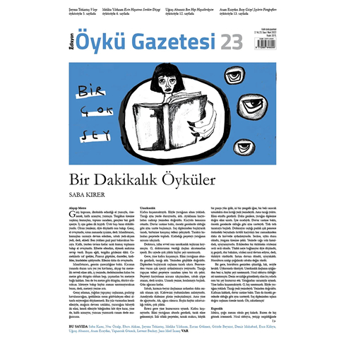 Edisyon Öykü Gazetesi Sayı: 23 Mart 2022 Kolektif