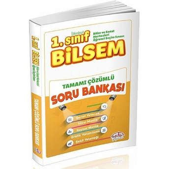 Editör 1. Sınıf Bilsem Tamamı Çözümlü Soru Bankası (Yeni) Kolektif