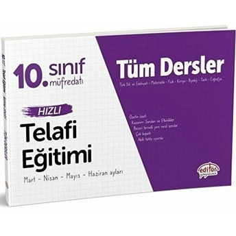 Editör 10. Sınıf Tüm Dersler Hızlı Telafi Eğitimi Kolektif