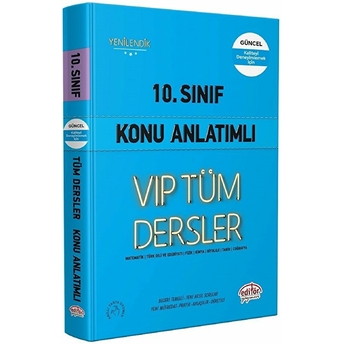 Editör 10. Sınıf Vıp Tüm Dersler Konu Anlatımlı Mavi Kitap Kolektıf