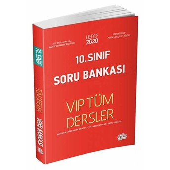 Editör 10. Sınıf Vıp Tüm Dersler Soru Bankası Kırmızı Kitap (Yeni) Kolektif