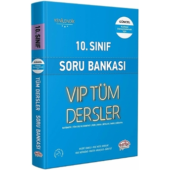 Editör 10. Sınıf Vıp Tüm Dersler Soru Bankası Mavi Kitap Kolektıf