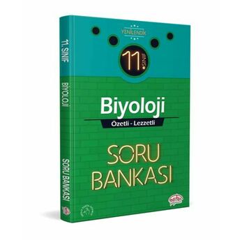 Editör 11. Sınıf Biyoloji Özetli Lezzetli Soru Bankası (Yeni) Komisyon