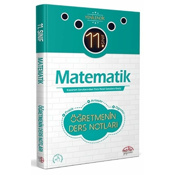 Editör 11.Sınıf Matematik Öğretmenin Ders Notları Kolektif