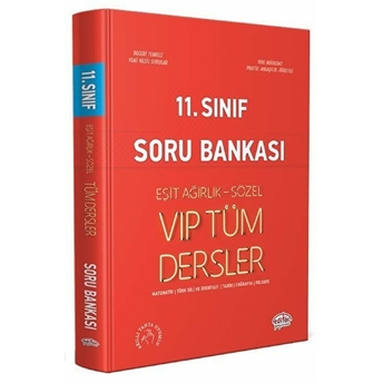 Editör 11. Sınıf Vıp Tüm Dersler (Eşit Ağırlık-Sözel) Soru Bankası Kırmızı Kitap Kolektıf