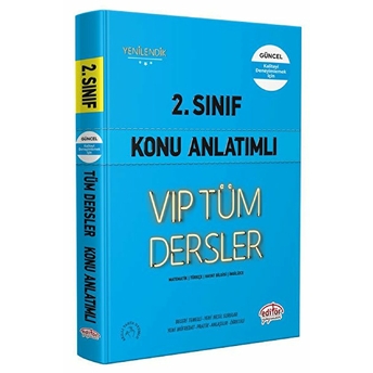 Editör 2. Sınıf Vıp Tüm Dersler Konu Anlatımlı Mavi Kitap Kolektıf